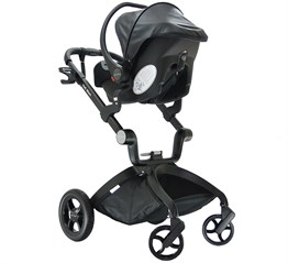 Hotmom Bebek Arabası Ana Kucaklı Siyah Siyah Kasa