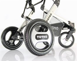 Yoyko Elegance Travel Sistem Bebek Arabası 3 in 1 Gri Silver