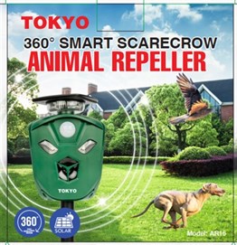 Tokyo 360 Derece Güneş Enerjili Ultrasonik Kedi Köpek Kovucu 550 m2 Etkili