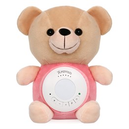 Yoyko Bear Dijital Bebek Telsizi 300m - Şarjlı - Isı Göstergesi - Interkom - LCD Ekran - Gece Işığı - Ninni Pembe